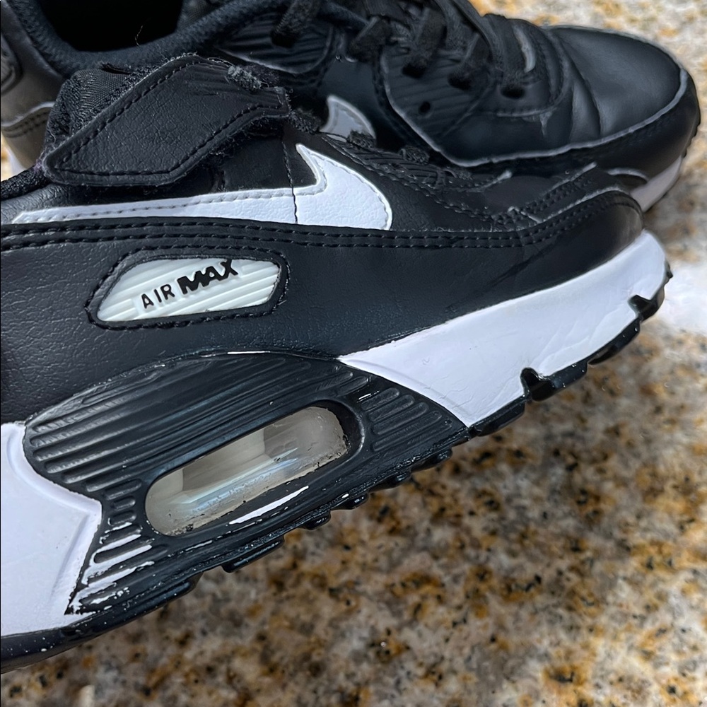 Nike Air Max Black and White Shoes boys